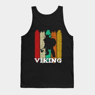 Vikings - Retro Style Viking Vintage Silhouette Tank Top